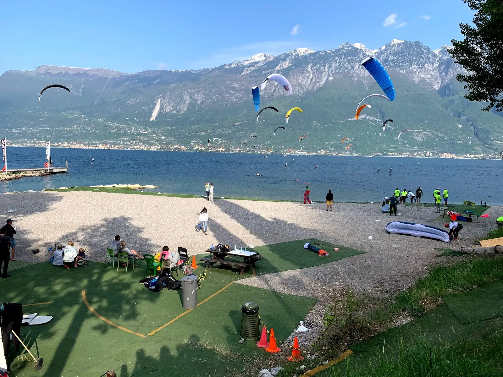 Vento termico Ora sul Lago di Garda - condizioni ideali per kitesurf a Campione